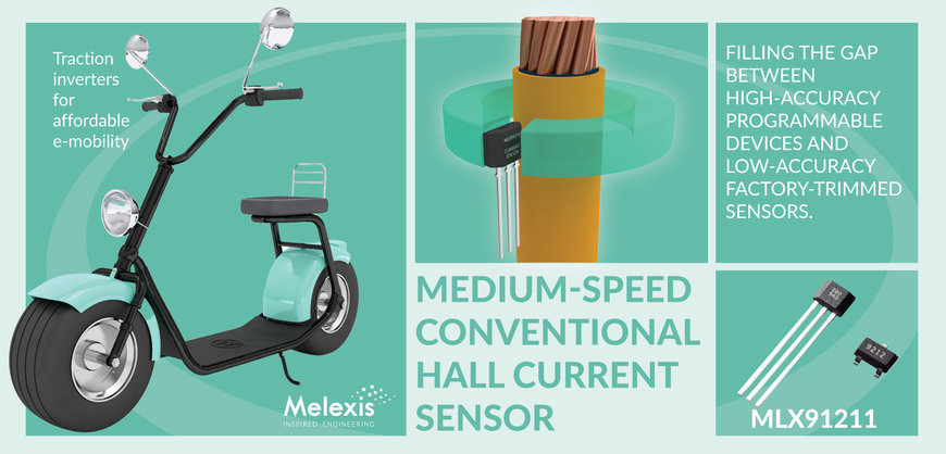 Melexis reveals high-accuracy current sensors optimized for affordable e-mobility